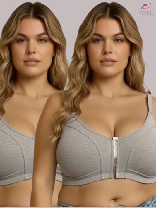 Eden,Plus Size ,Minimizer Bra ,Full Coverage ,Nonwired, Non Padded ,super support ,lacy bra,Mgrey