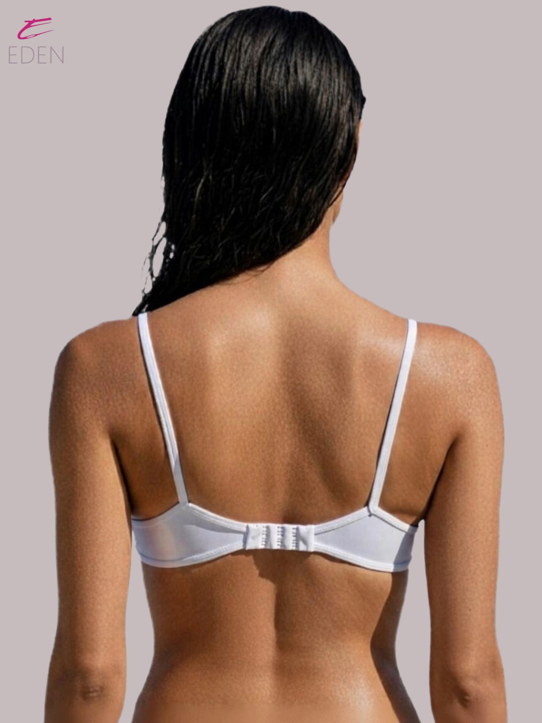 Wirefree, Non Padded, Soft Cotton ,Medium Coverage, Tshirt Bra ,White