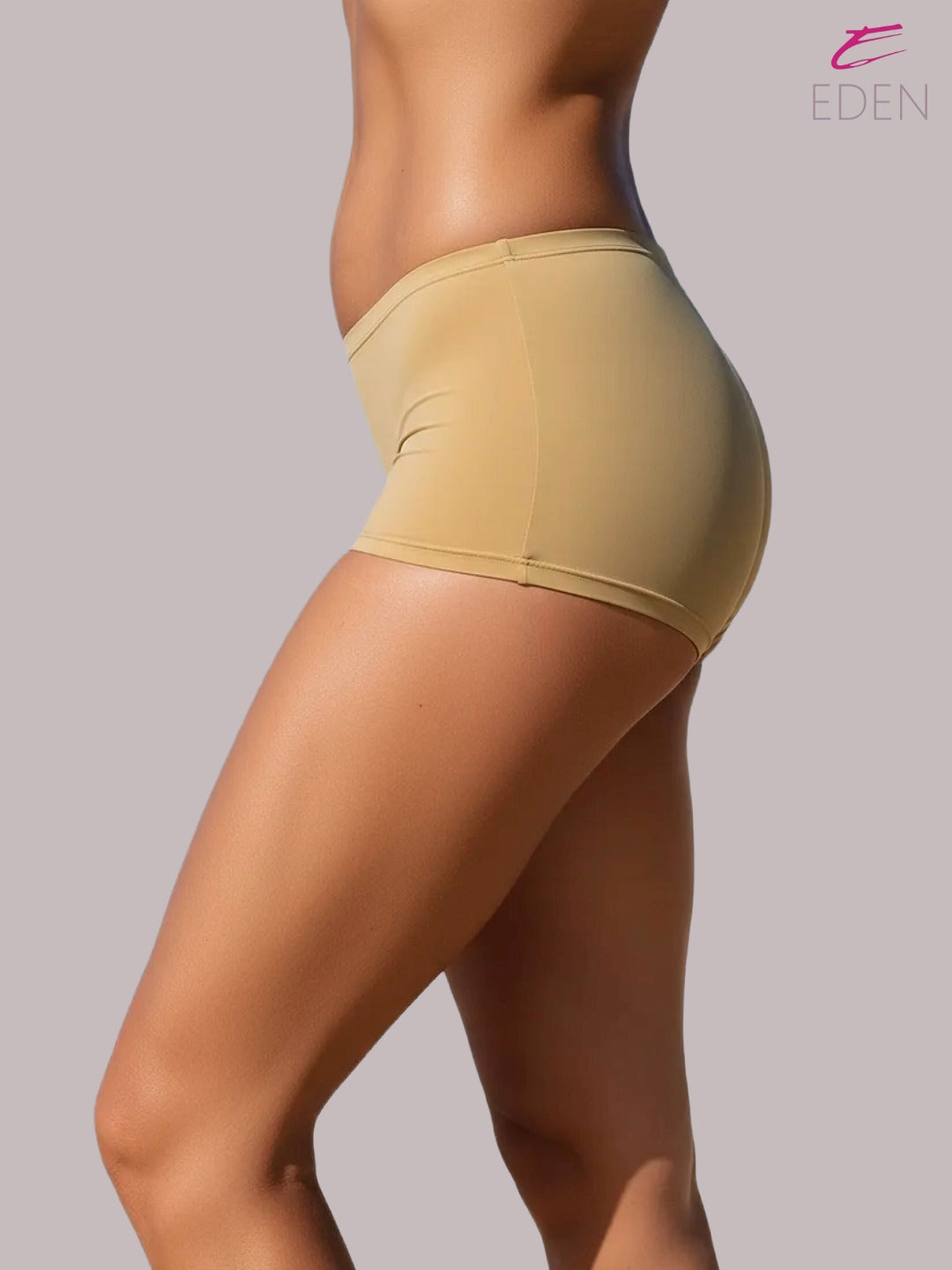 Mid Rise, combed ,cotton ,boy shorts, Brief,Skin