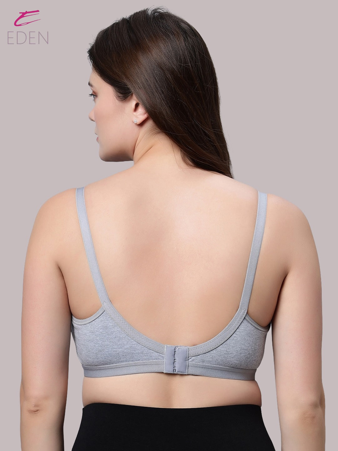 Non Wired, Non-padded ,Full Coverage, Maternity Bra, Grey