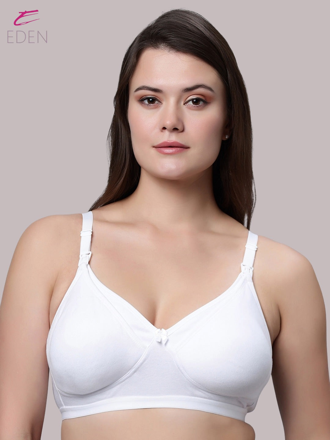 Non Wired, Non-padded ,Full Coverage, Maternity Bra, White