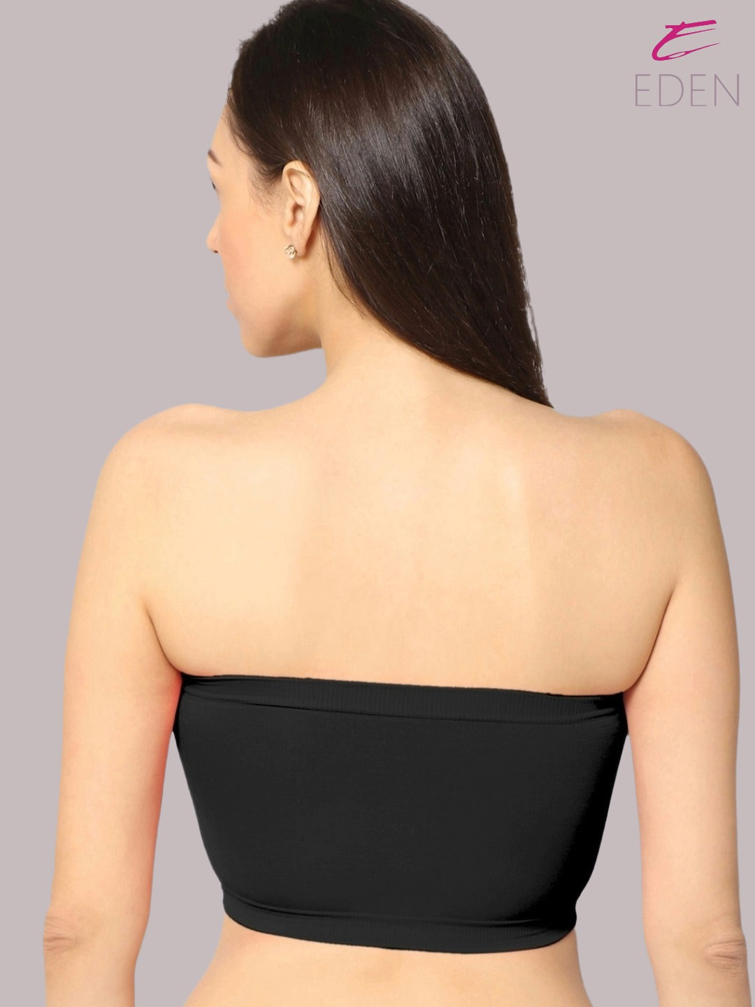 soft Padded, Non-Wired, Simply Soft, Strapless , Seamless, Bandeau Bra ,Slip On ,Elastane fabric,Skin