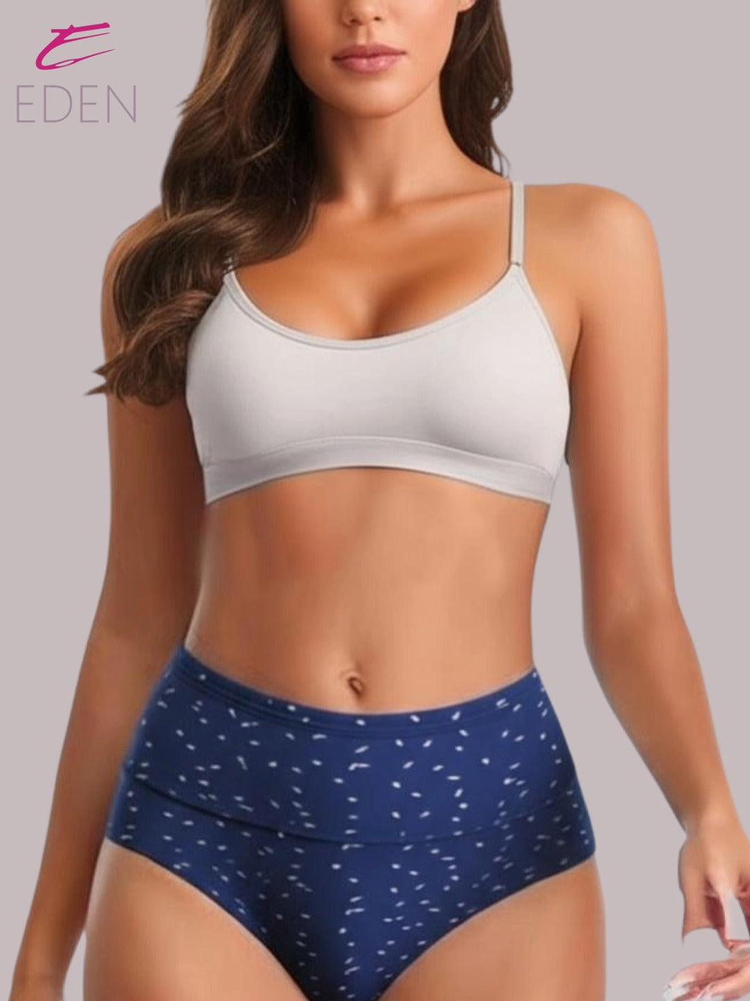 Eden High Rise, Full Coverage, Tumy Tucker ,Panty IECOMBO006,Teal Blue