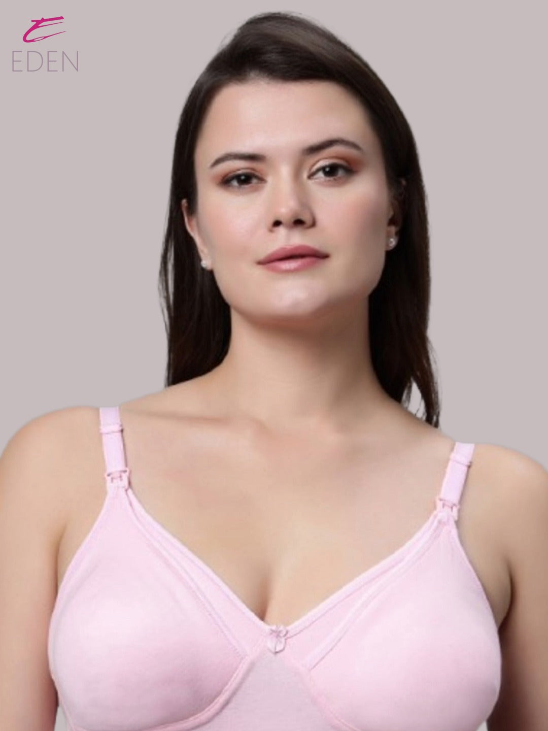 Non Wired, Non-padded ,Full Coverage, Maternity Bra, Pink