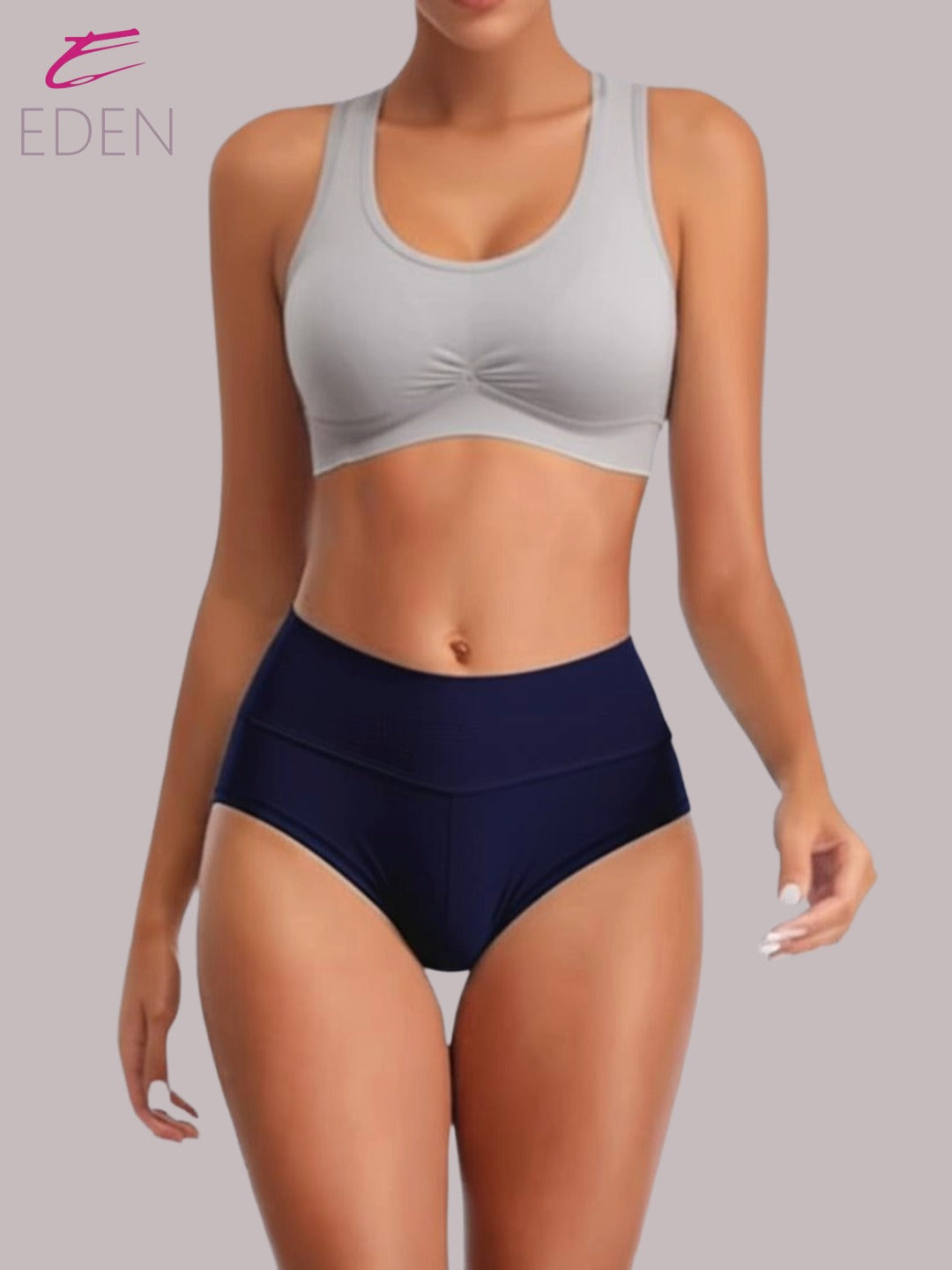 Eden High Rise ,Full Coverage ,Tummy Tucker, Panty OE014,Navyblue