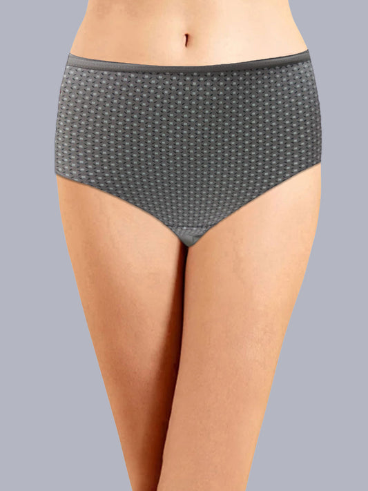 Eden Medium Rise Full Coverage Hipster Panty (Pack of 1) - Brown printed
