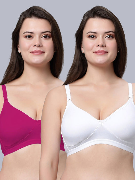 Eden08 Non-Padded Full Coverage Bra (Pack of 2)