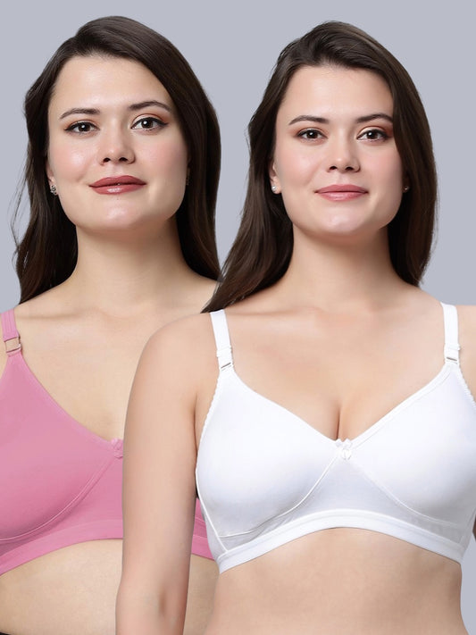 Eden08 Non Padded Full Coverage Bra (Pack of 2)
