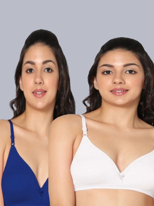 Eden02 Non Padded Medium Coverage Bra (Pack of 2)