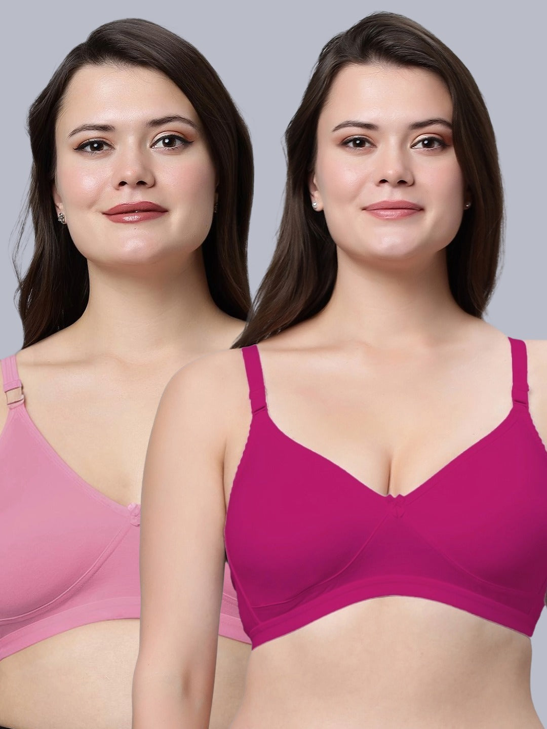 Eden08 Non Padded Full Coverage Bra (Pack of 2)