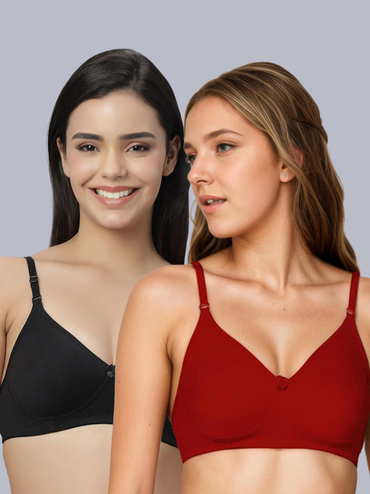 Eden103 Soft Padded Full Coverage Bra (Pack of 2)