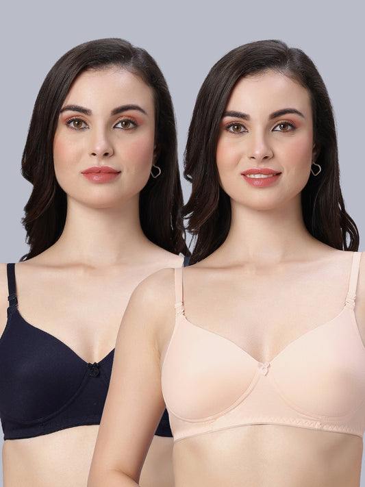 Eden102 Padded Full Coverage Bra (Pack of 2)