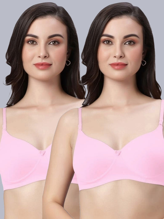 Eden102 Padded Full Coverage Bra (Pack of 2)