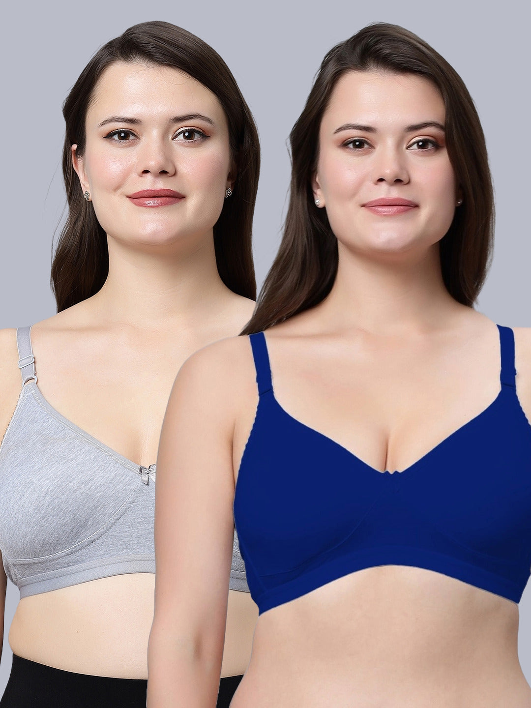 Eden08 Non-Padded Full Coverage Bra (Pack of 2)