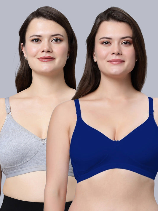 Eden08 Non-Padded Full Coverage Bra (Pack of 2)