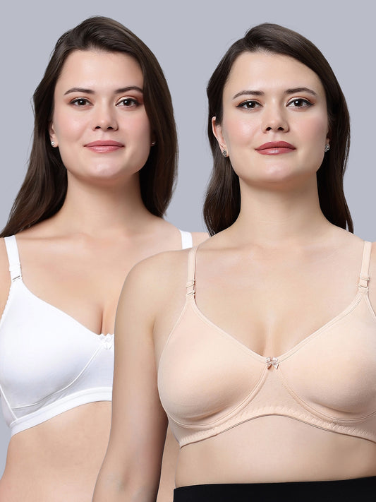 Eden08 Non-Padded Full Coverage Bra (Pack of 2)