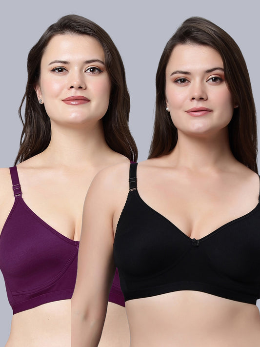 Eden08 Non-Padded Full Coverage Bra (Pack of 2)
