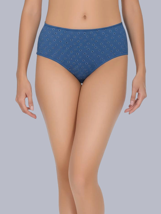Eden Medium Rise Full Coverage Hipster Panty (Pack of 3) - multi printed