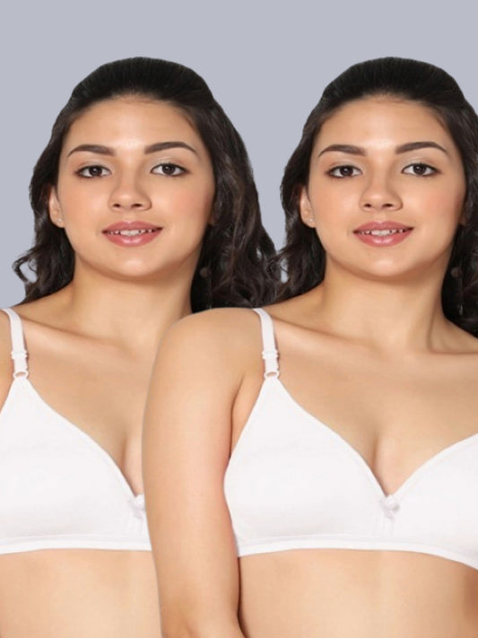 Eden02 Non Padded Medium Coverage Bra (Pack of 2)