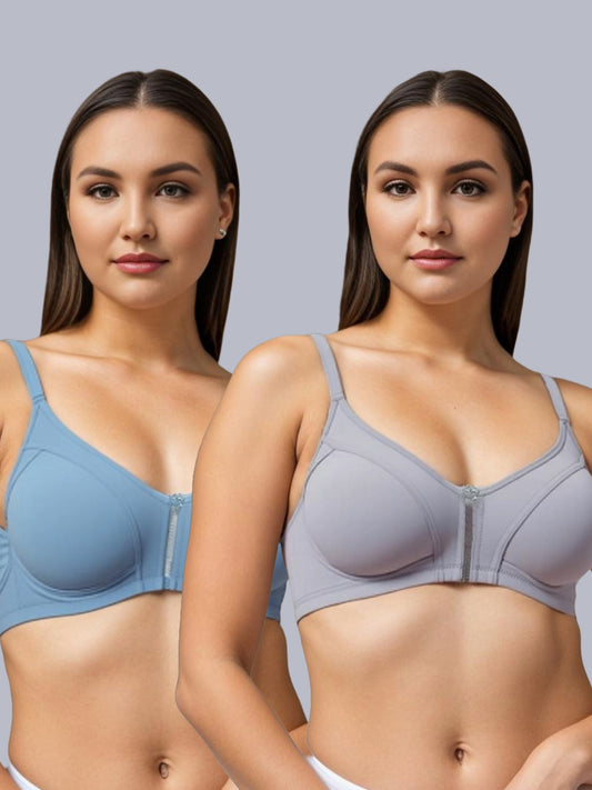 Eden  Non-Padded Full Coverage Bra (Pack of 2)