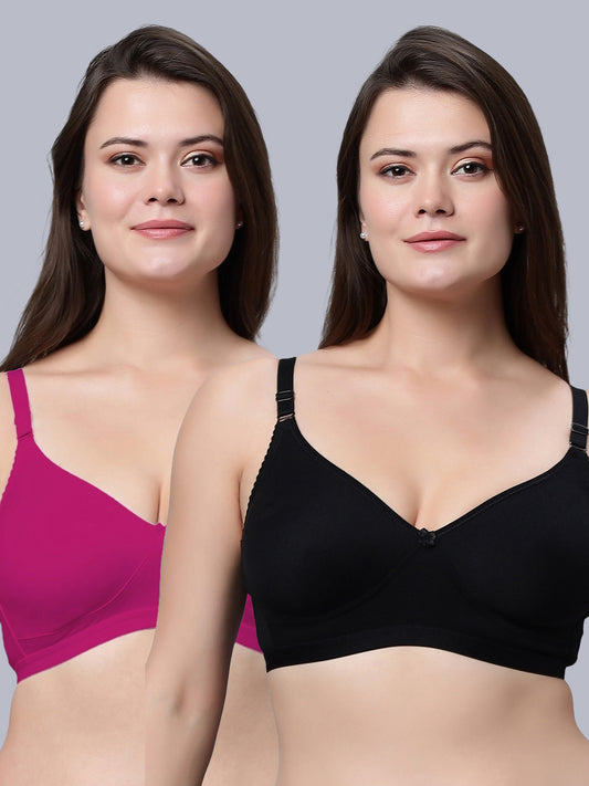Eden08 Non-Padded Full Coverage Bra (Pack of 2)