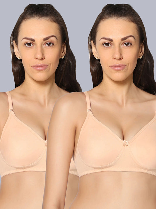 Eden101 Soft Padded Full Coverage Bra (Pack of 2)