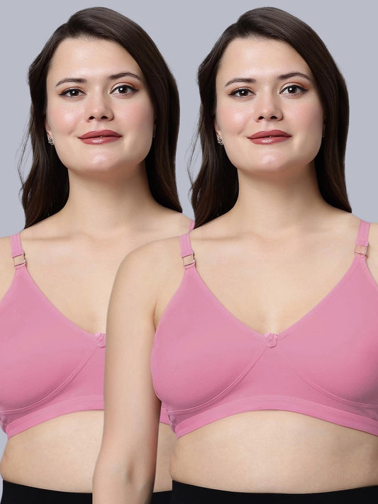 Eden08 Non Padded Full Coverage Bra (Pack of 2)