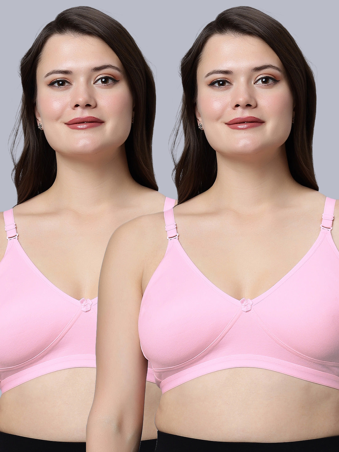 Eden08 Non-Padded Full Coverage Bra (Pack of 2)