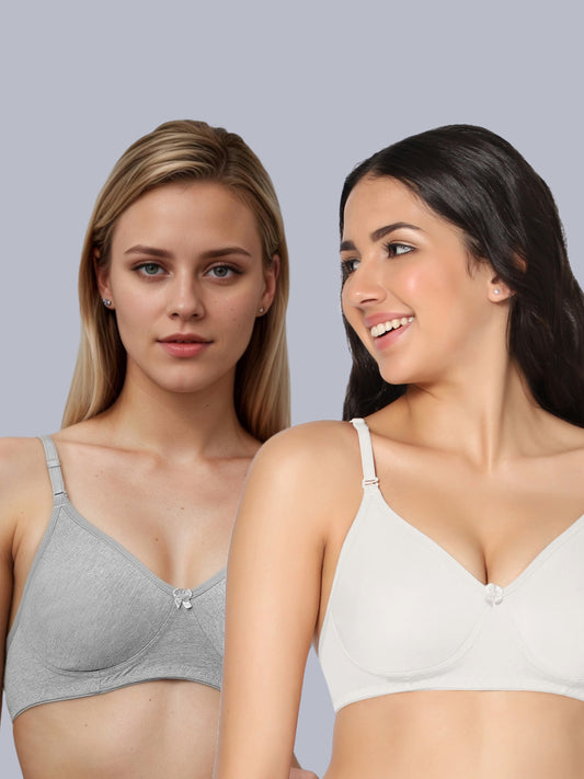 Eden01 Soft Padded Full Coverage Bra (Pack of 2)