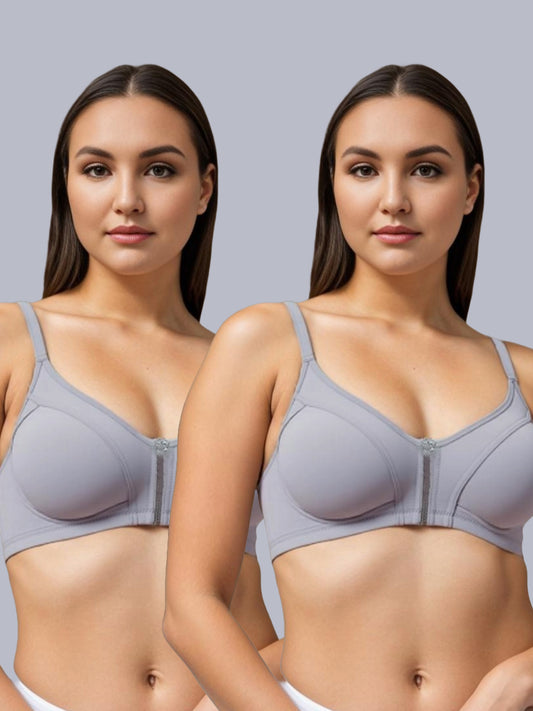 Eden  Non-Padded Full Coverage Bra (Pack of 2)