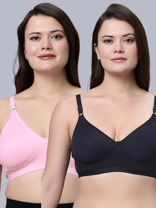 Eden08 Non-Padded Full Coverage Bra (Pack of 2)