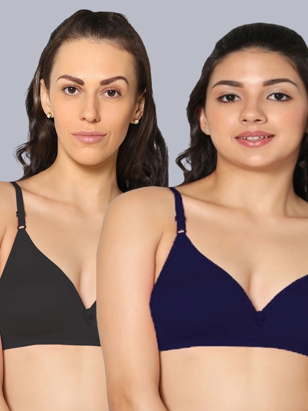 Eden02 Non Padded Medium Coverage Bra (Pack of 2)