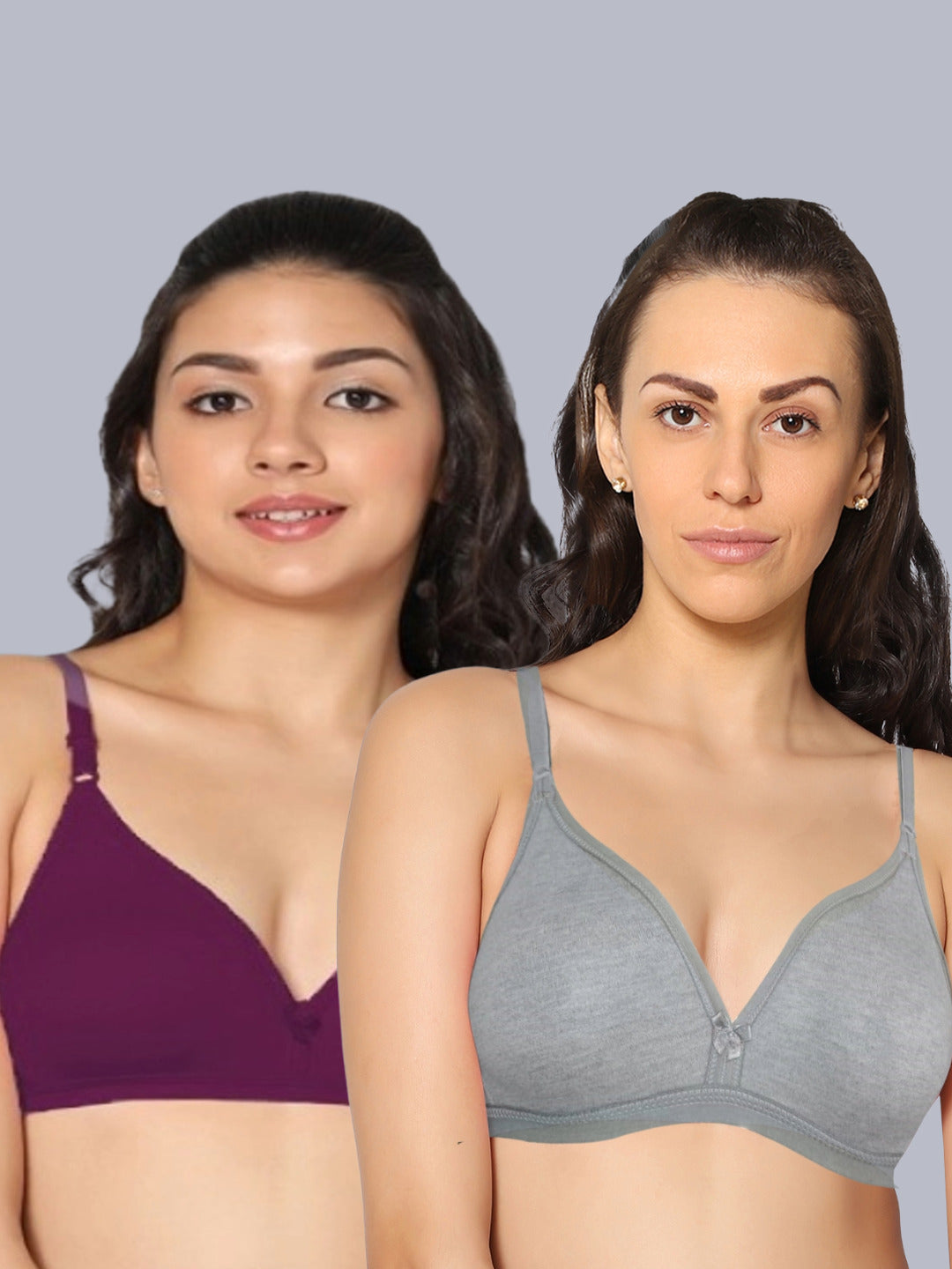 Eden02 Non Padded Medium Coverage Bra (Pack of 2)