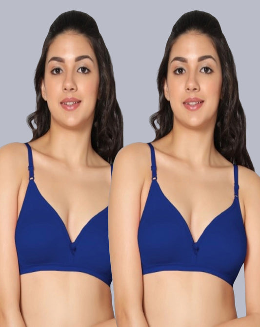 Eden02 Non Padded Medium Coverage Bra (Pack of 2)