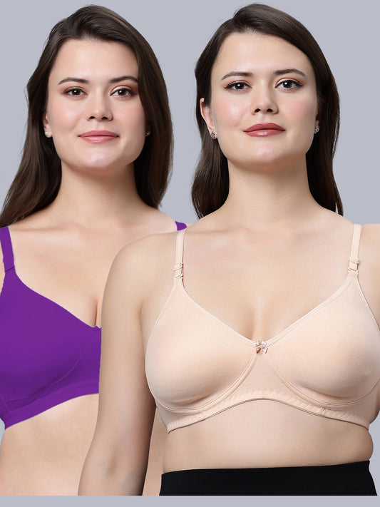 Eden08 Non-Padded Full Coverage Bra (Pack of 2)