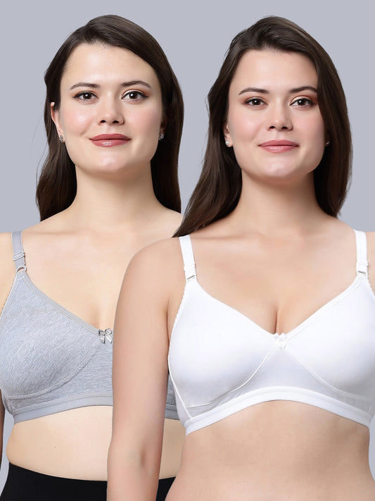 Eden08 Non-Padded Full Coverage Bra (Pack of 2)