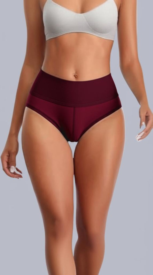 Eden High Rise Full Coverage Maroon Color Hipster Panty (Pack of 1)