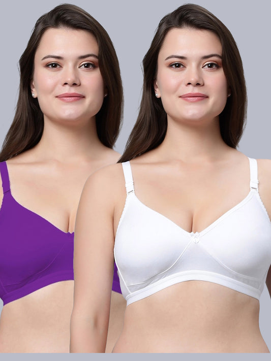 Eden08 Non-Padded Full Coverage Bra (Pack of 2)