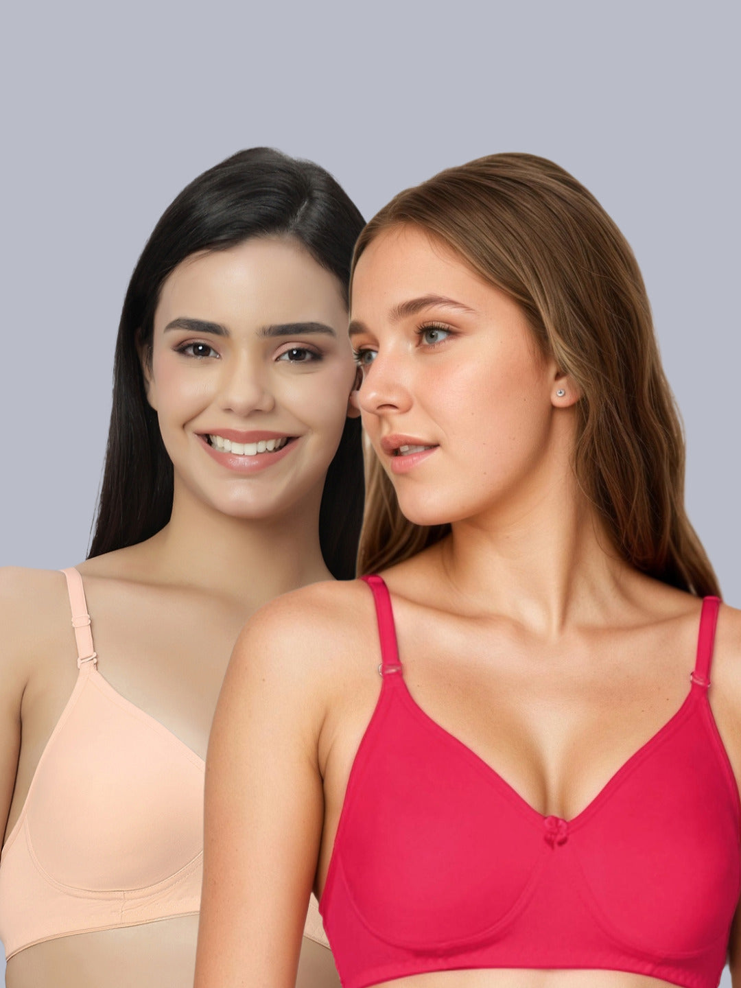Eden101 Soft Padded Full Coverage Bra (Pack of 2)