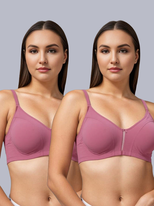 Eden  Non-Padded Full Coverage Bra (Pack of 2)