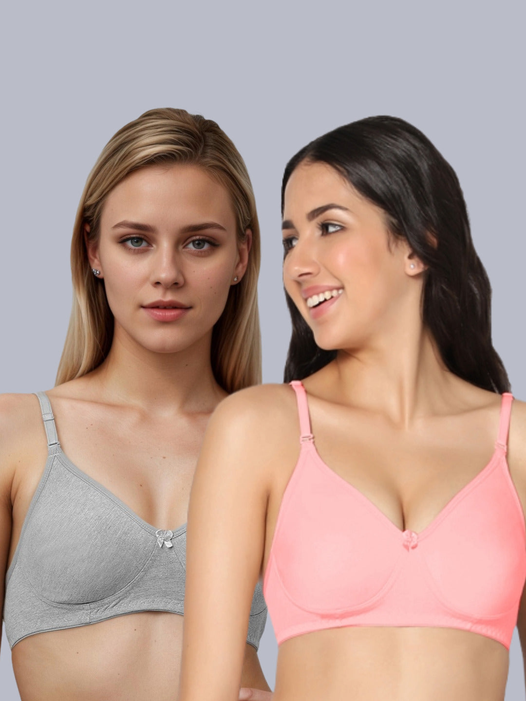 Eden01 Soft Padded Full Coverage Bra (Pack of 2)