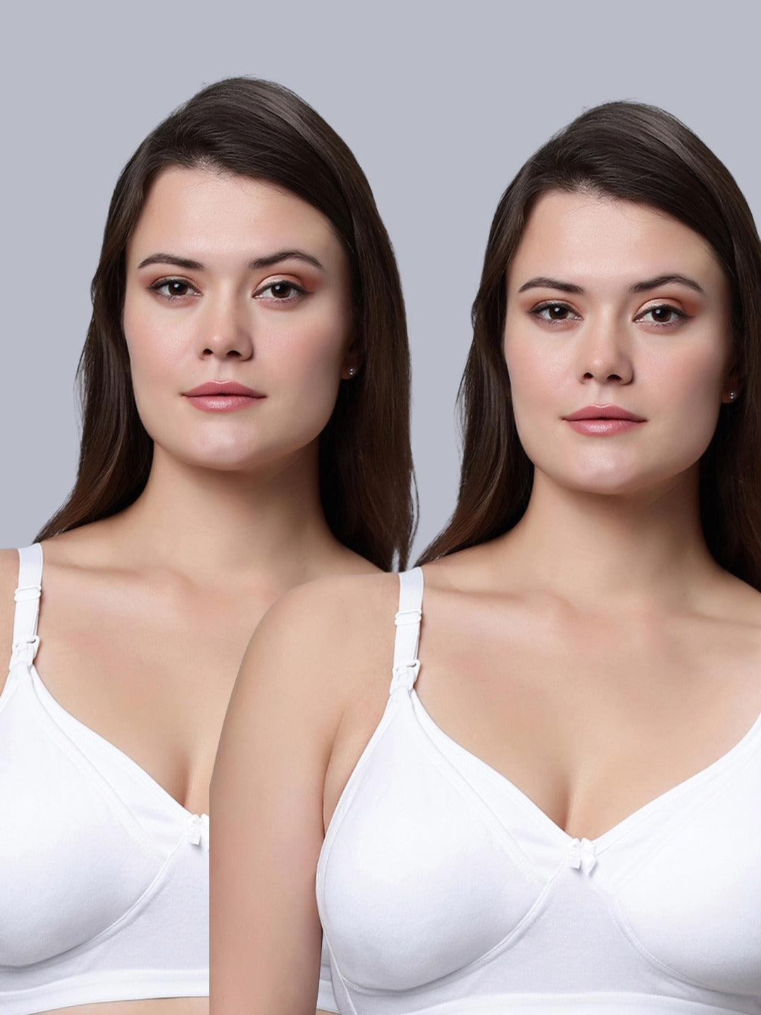 EDEN04 Full Coverage Non Padded Nursing/Maternity Bra  (Pack of 2)