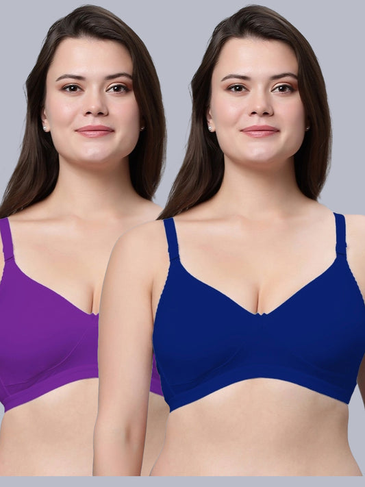 Eden08 Non-Padded Full Coverage Bra (Pack of 2)