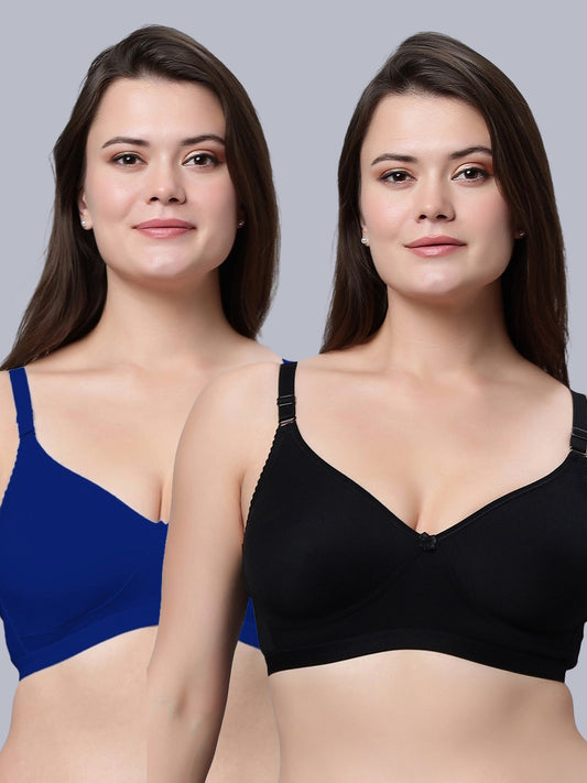 Eden08 Non-Padded Full Coverage Bra (Pack of 2)
