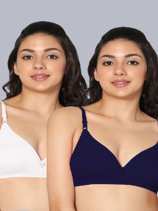 Eden02 Non Padded Medium Coverage Bra (Pack of 2)