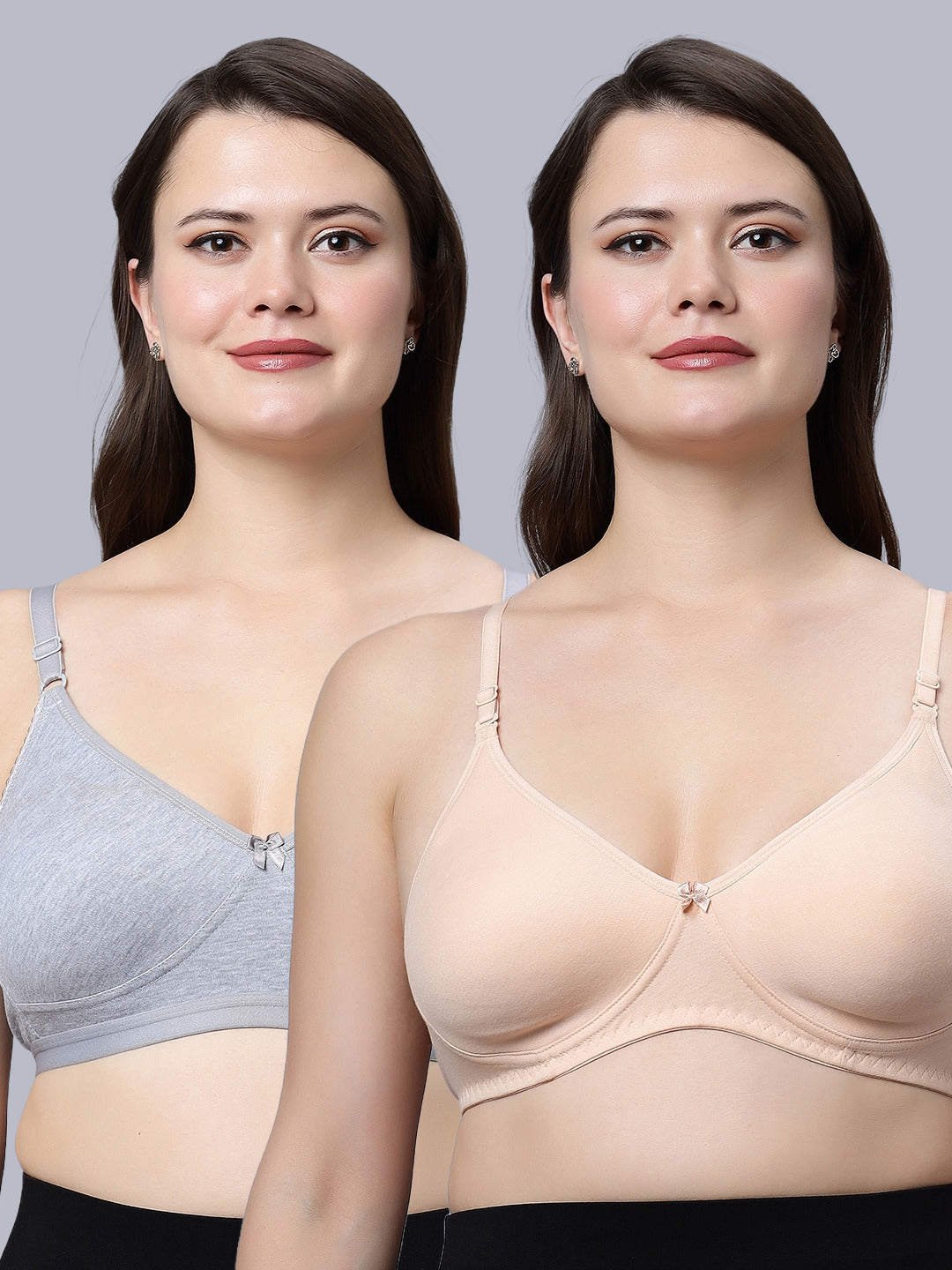 Eden08 Non-Padded Full Coverage Bra (Pack of 2)