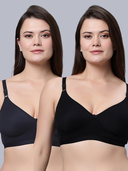 Eden08 Non-Padded Full Coverage Bra (Pack of 2)