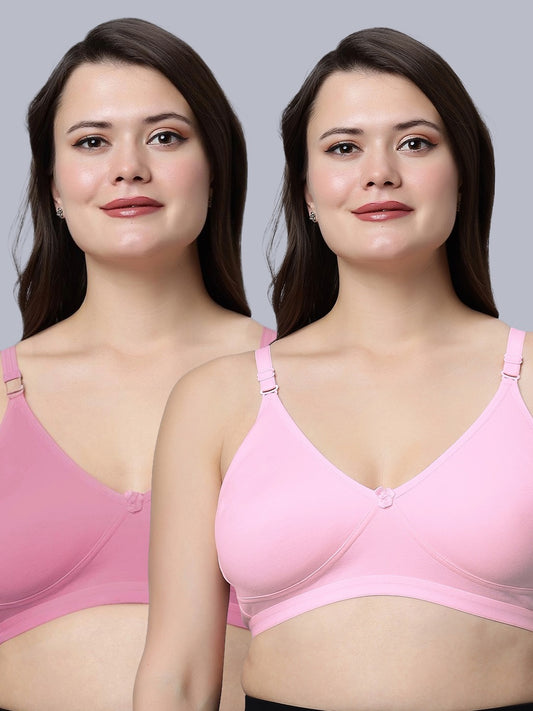 Eden08 Non Padded Full Coverage Bra (Pack of 2)