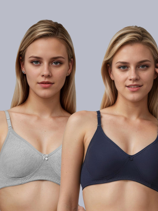 Eden01 Soft Padded Full Coverage Bra (Pack of 2)