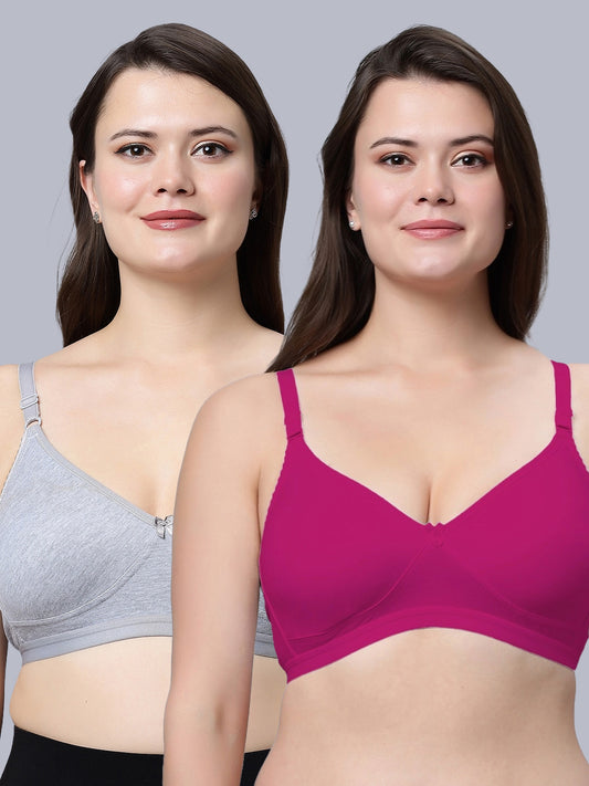 Eden08 Non-Padded Full Coverage Bra (Pack of 2)